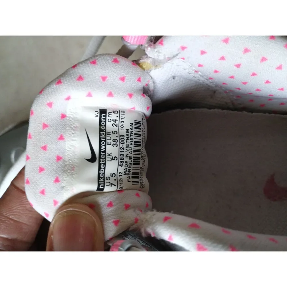 Y2K VINTAGE Nike Shox Turbo 13 Metallic Silver/Pink Women's 7.5 (488312-013)